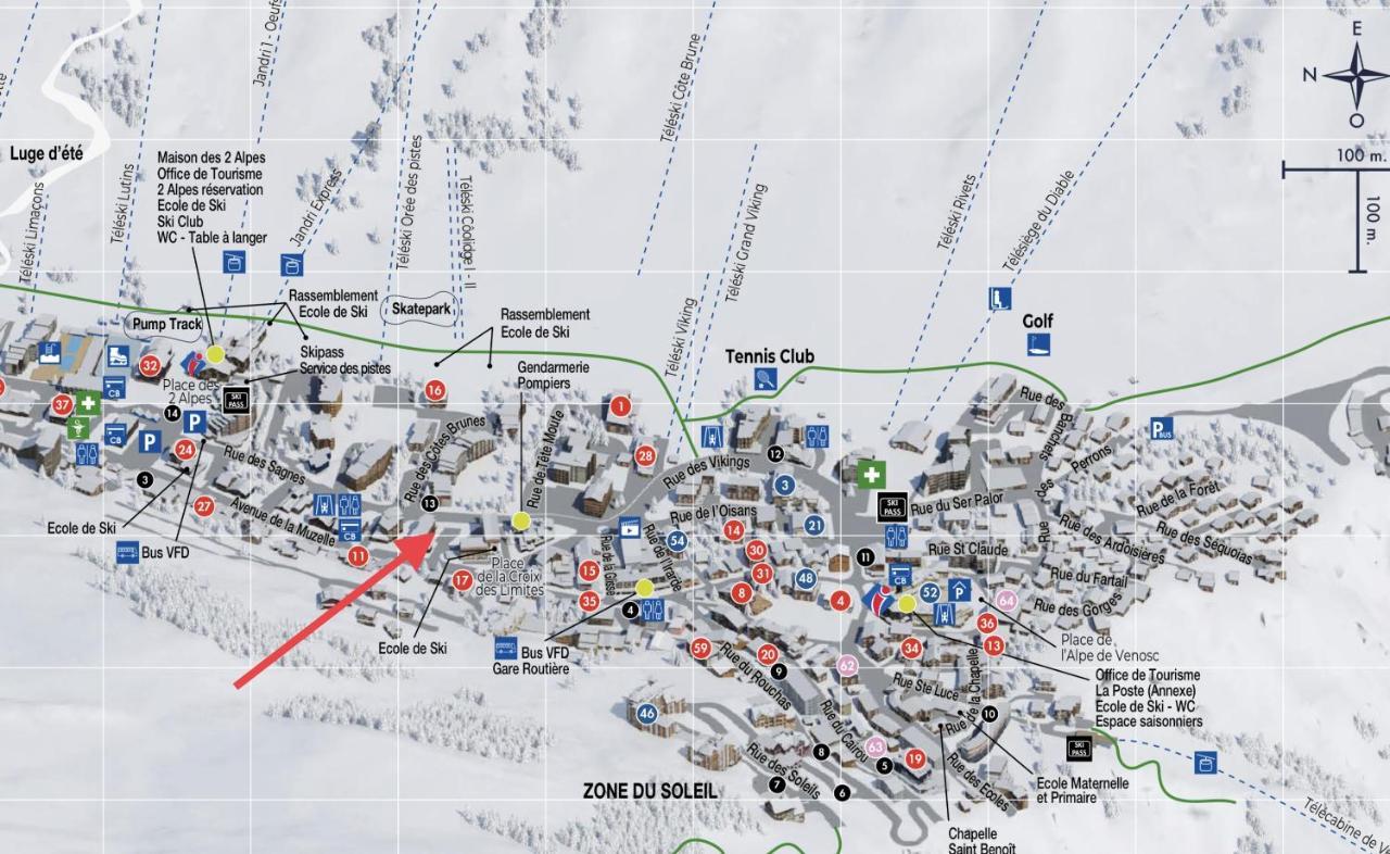 Appart Centre Station Les 2 Alpes, Parking, Wifi Les Deux Alpes Exterior photo